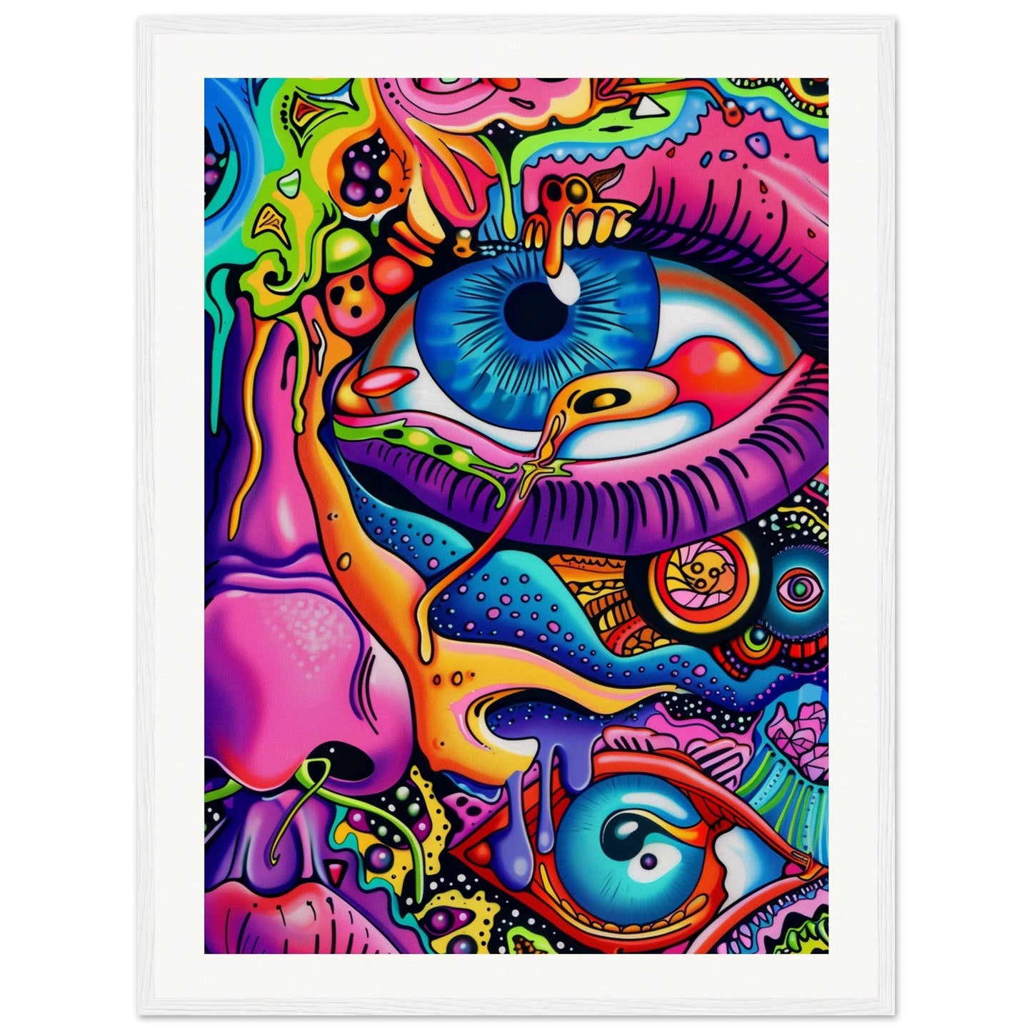 Affiche Graffiti ( 60x80-cm-Bois-blanc)