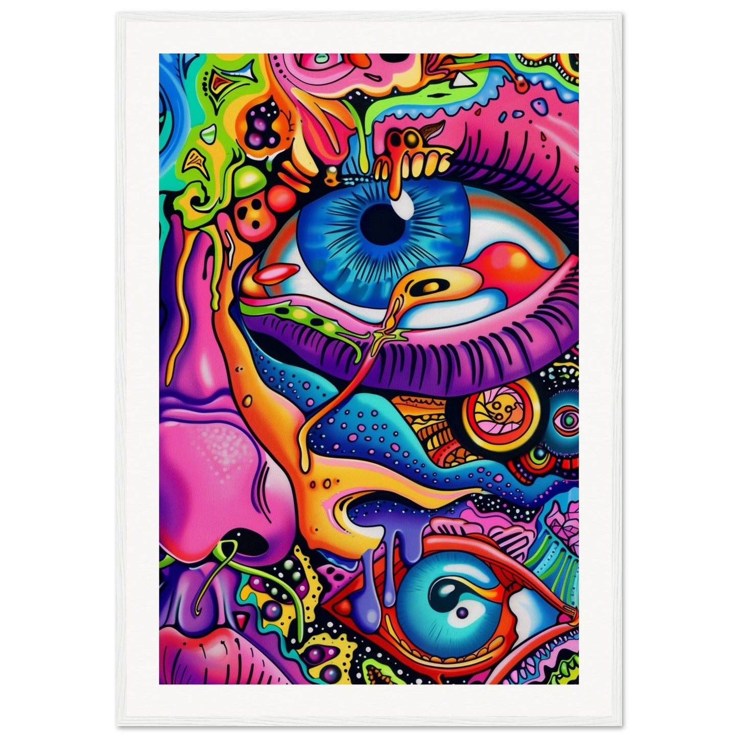 Affiche Graffiti ( 70x100-cm-Bois-blanc)