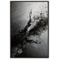 Affiche Grise ( 60x90-cm-Bois-noir)