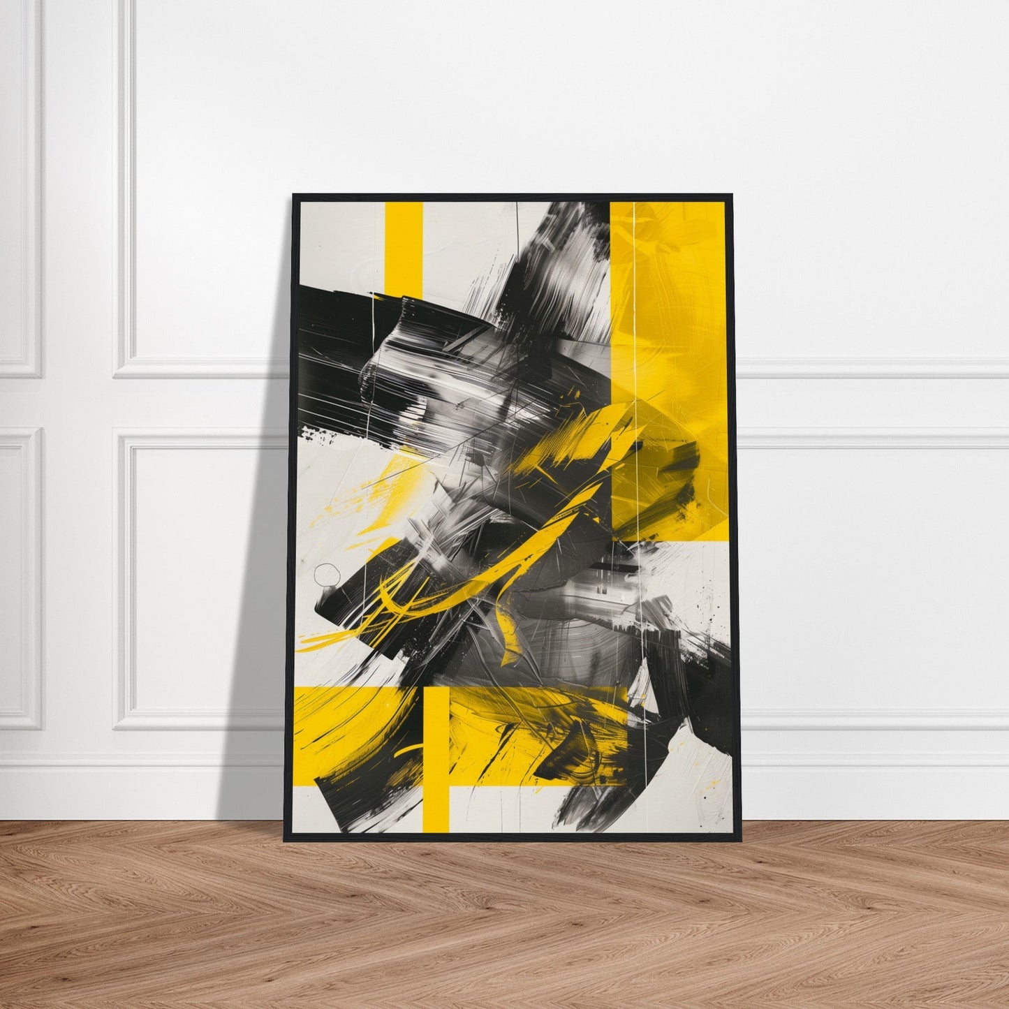 Affiche Jaune et Gris ( )