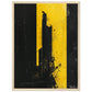 Affiche Jaune et Noir ( 45x60-cm-Bois-clair)