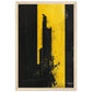 Affiche Jaune et Noir ( 30x45-cm-Bois-clair)