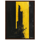 Affiche Jaune et Noir ( 45x60-cm-Bois-foncé)