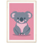 Affiche Koala Chambre Bébé ( 70x100-cm-Bois-clair)