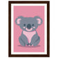 Affiche Koala Chambre Bébé ( 21x29.7-cm-Bois-foncé)