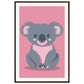 Affiche Koala Chambre Bébé ( 60x90-cm-Bois-foncé)