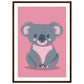 Affiche Koala Chambre Bébé ( 50x70-cm-Bois-foncé)