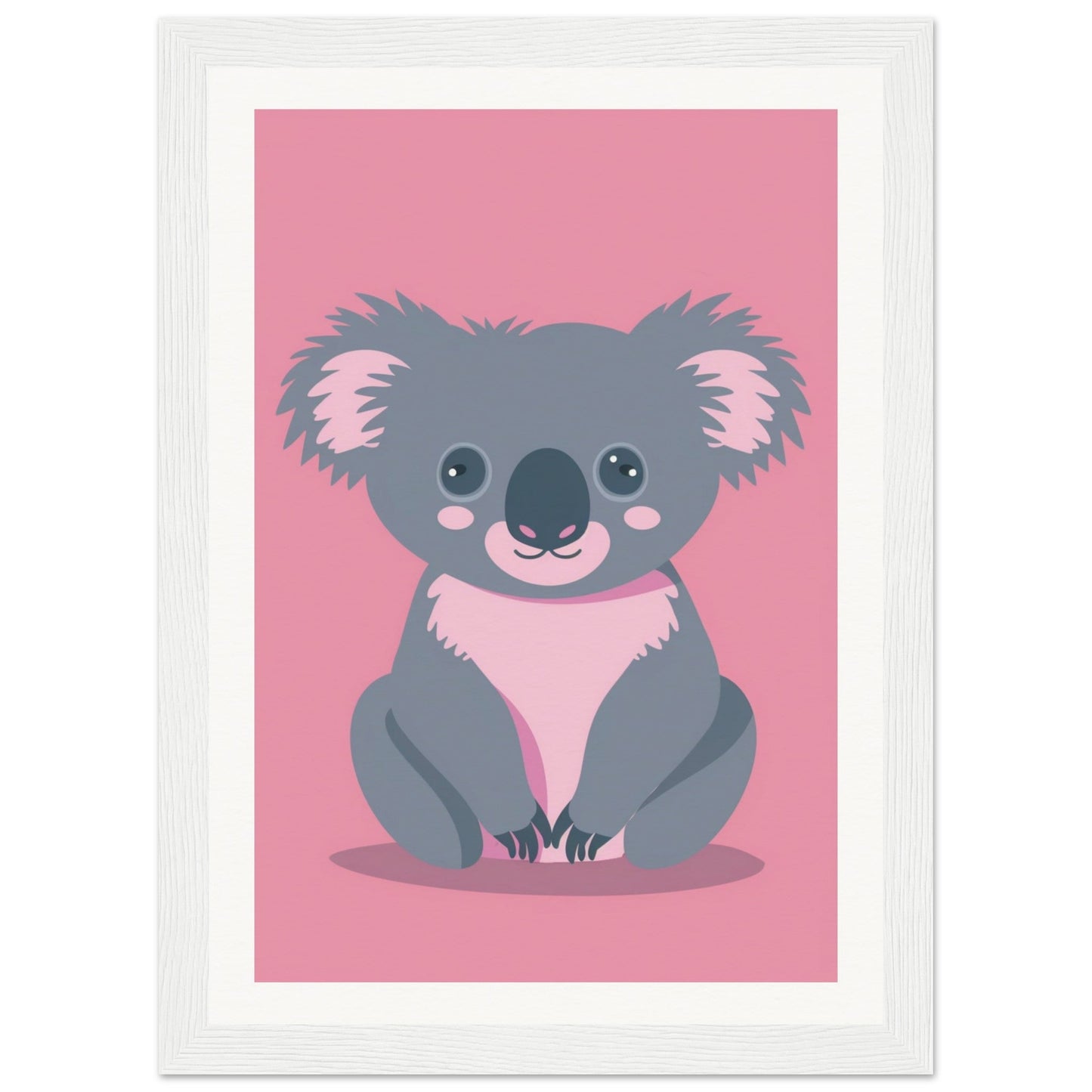 Affiche Koala Chambre Bébé ( 21x29.7-cm-Bois-blanc)