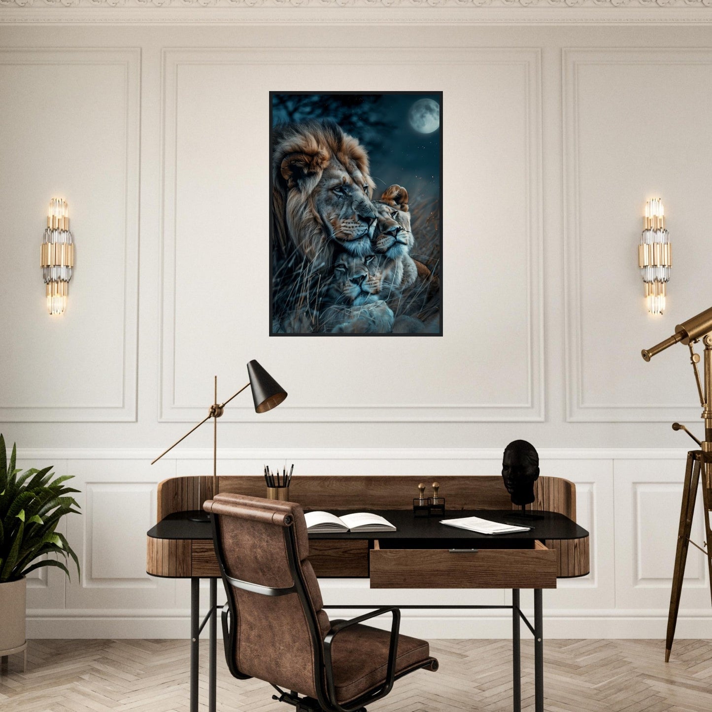 Affiche Lion et Lionne ( )