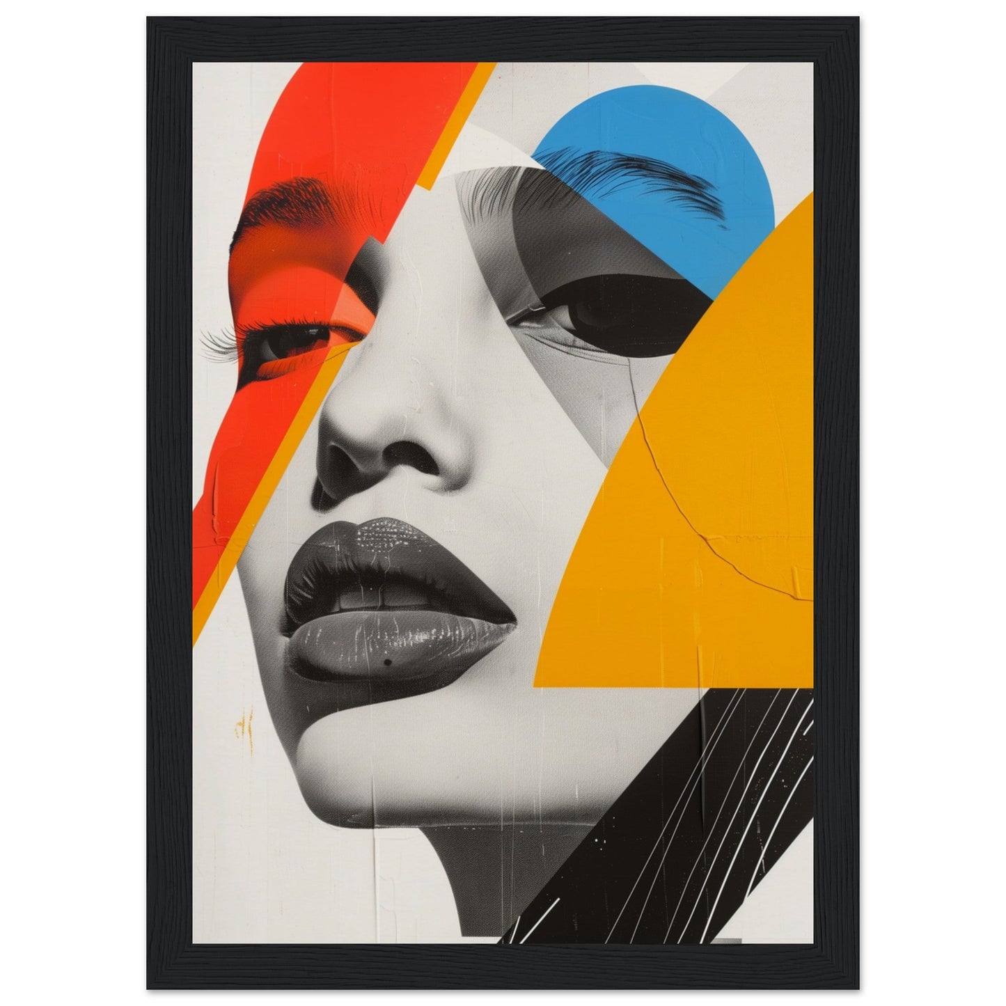 Affiche Moderne pour Salon ( 21x29.7-cm-Bois-noir)