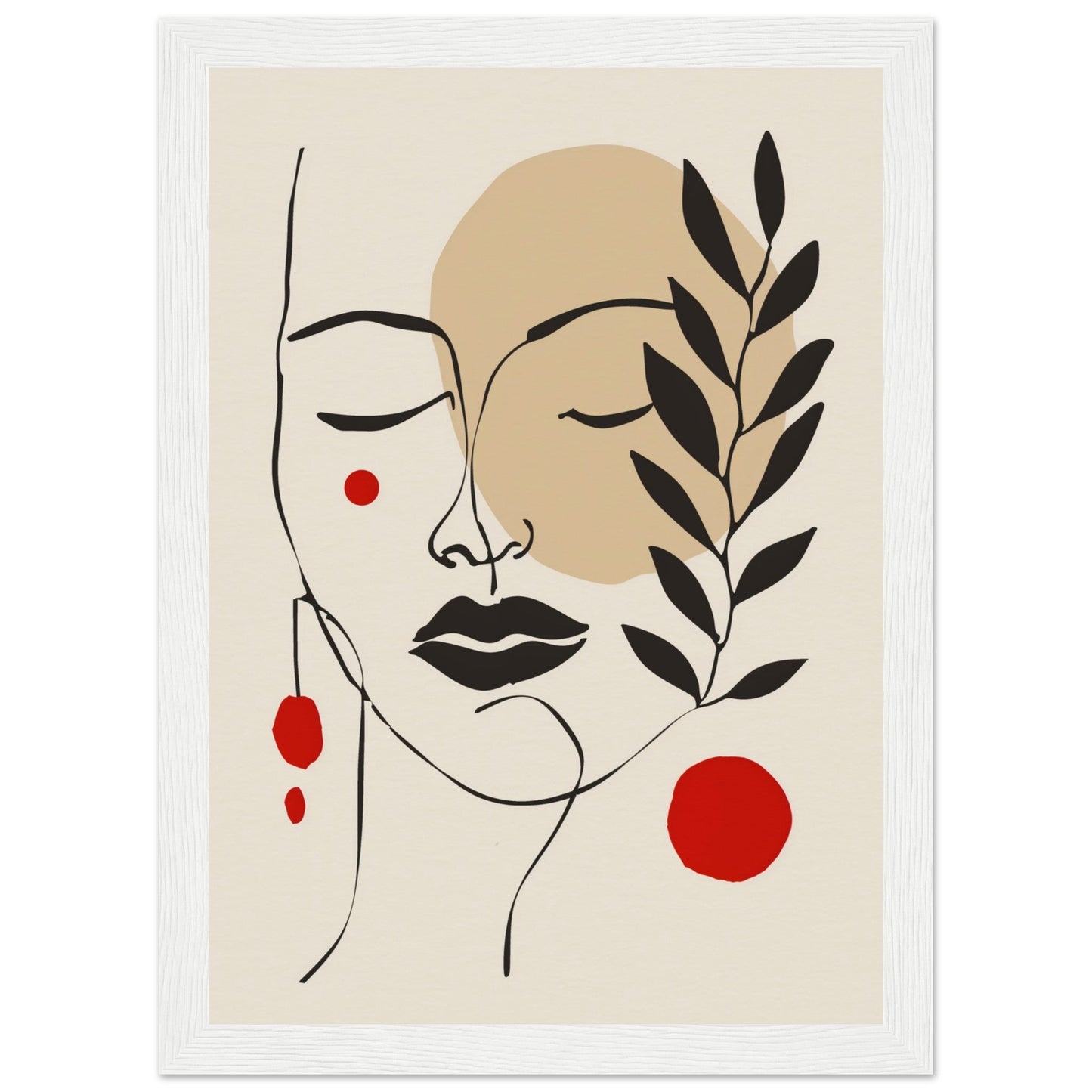 Affiche Murale Salon ( 21x29.7-cm-Bois-blanc)