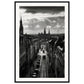 Affiche Nantes Noir Et Blanc ( 60x90-cm-Bois-noir)