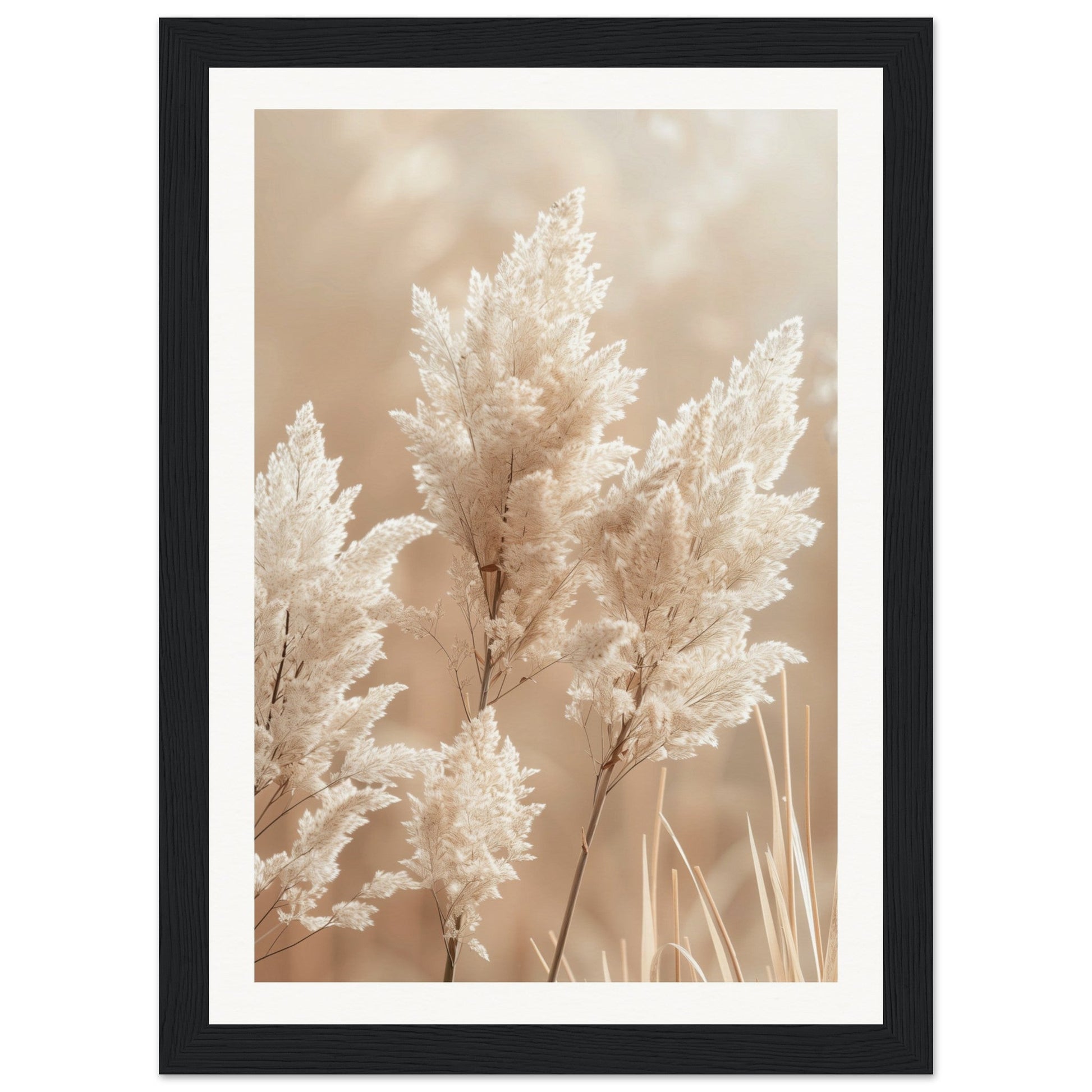 Affiche Nature Beige ( 21x29.7-cm-Bois-noir)