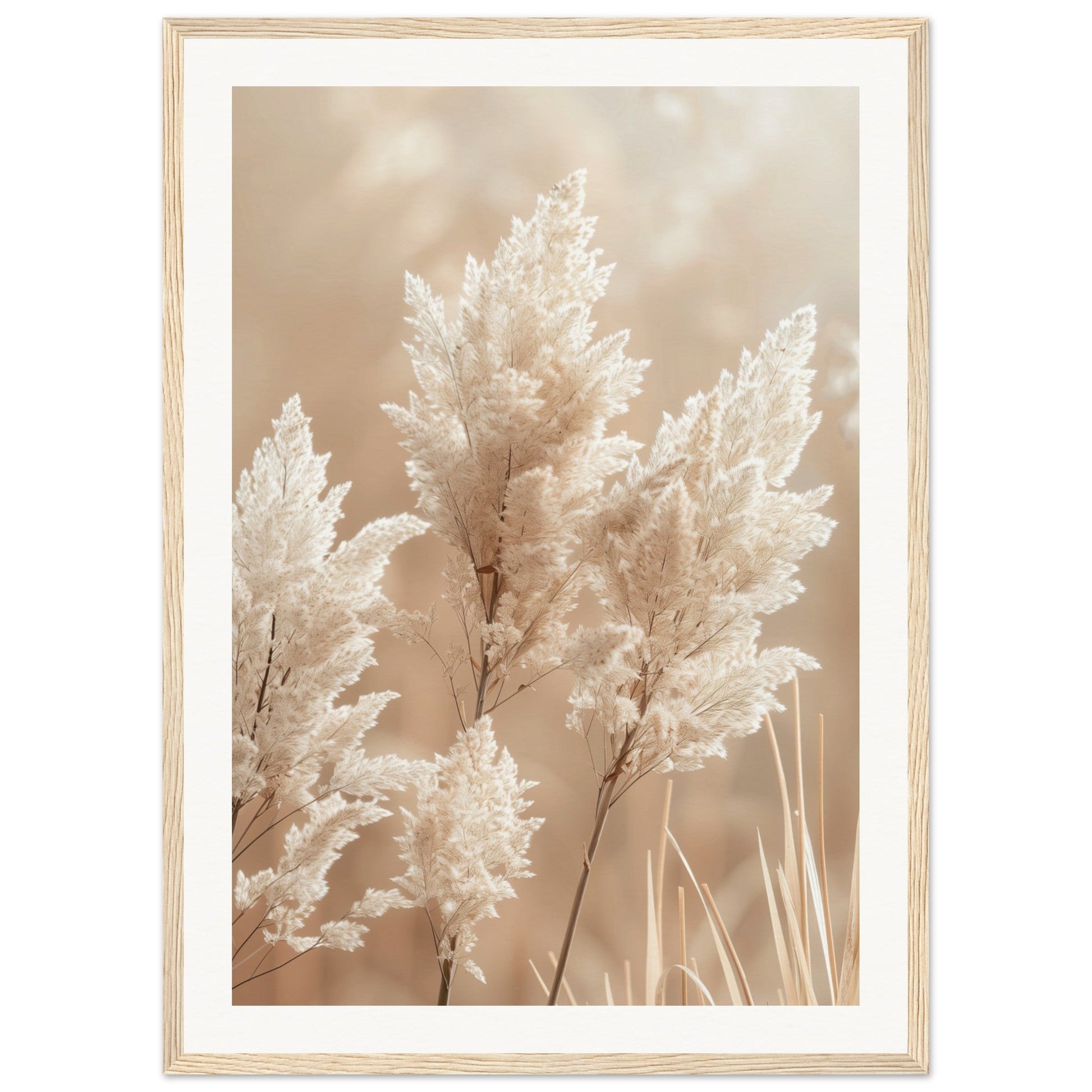 Affiche Nature Beige ( 50x70-cm-Bois-clair)