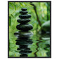 Affiche Nature Zen ( 45x60-cm-Bois-noir)