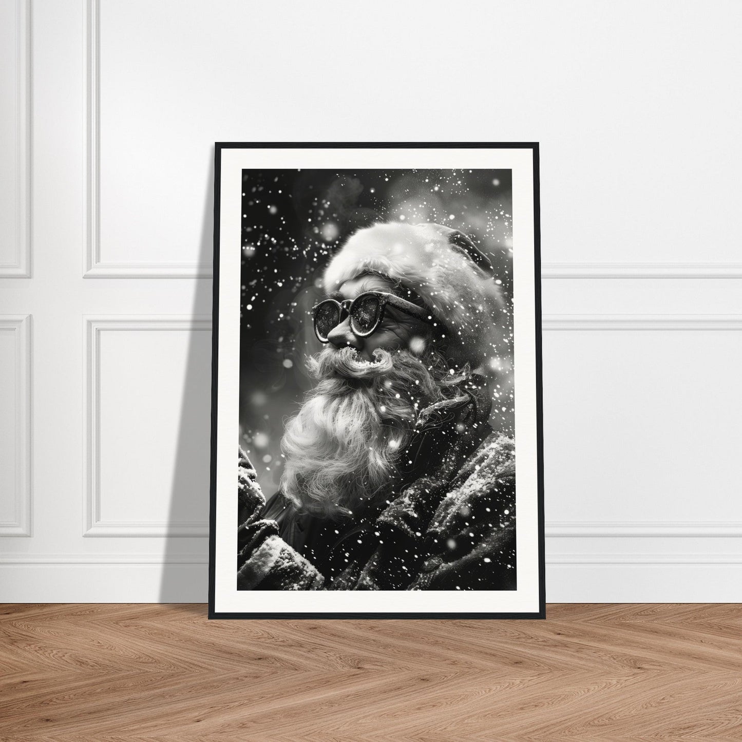 Affiche Noël Noir Et Blanc ( )