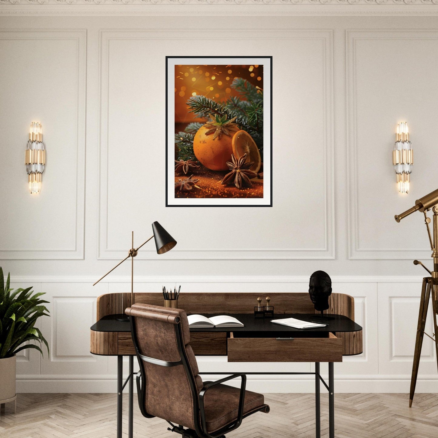 Affiche Noël Orange ( )