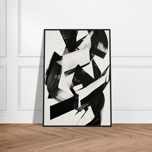 Affiche Noir et Blanc Abstrait ( )