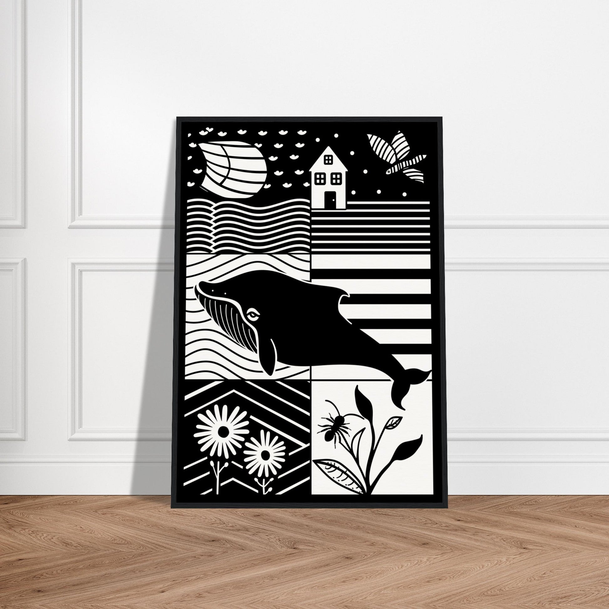 Affiche Noir et Blanc Bébé ( )