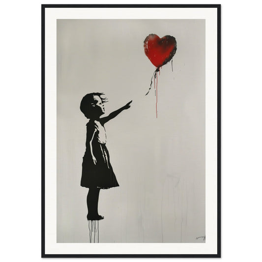 Affiche Originale Banksy ( 70x100-cm-Bois-noir)