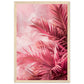 Affiche Palmier Rose ( 30x45-cm-Bois-clair)