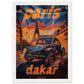 Affiche Paris Dakar ( 21x29.7-cm-Bois-blanc)