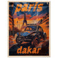 Affiche Paris Dakar ( 45x60-cm-Bois-clair)