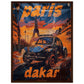 Affiche Paris Dakar ( 45x60-cm-Bois-foncé)