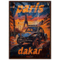 Affiche Paris Dakar ( 50x70-cm-Bois-foncé)