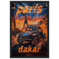 Affiche Paris Dakar ( 30x45-cm-Bois-noir)