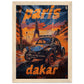 Affiche Paris Dakar ( 21x29.7-cm-Bois-clair)