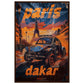 Affiche Paris Dakar ( 60x90-cm-Bois-foncé)