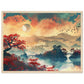 Affiche Paysage Japonais ( 45x60-cm-Bois-clair)