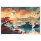 Affiche Paysage Japonais ( 50x70-cm-Bois-blanc)