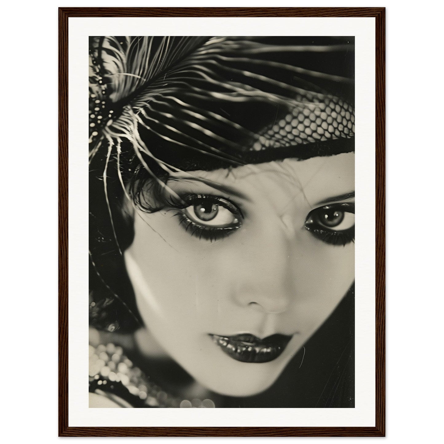 Affiche Photographie 1930 ( 45x60-cm-Bois-foncé)