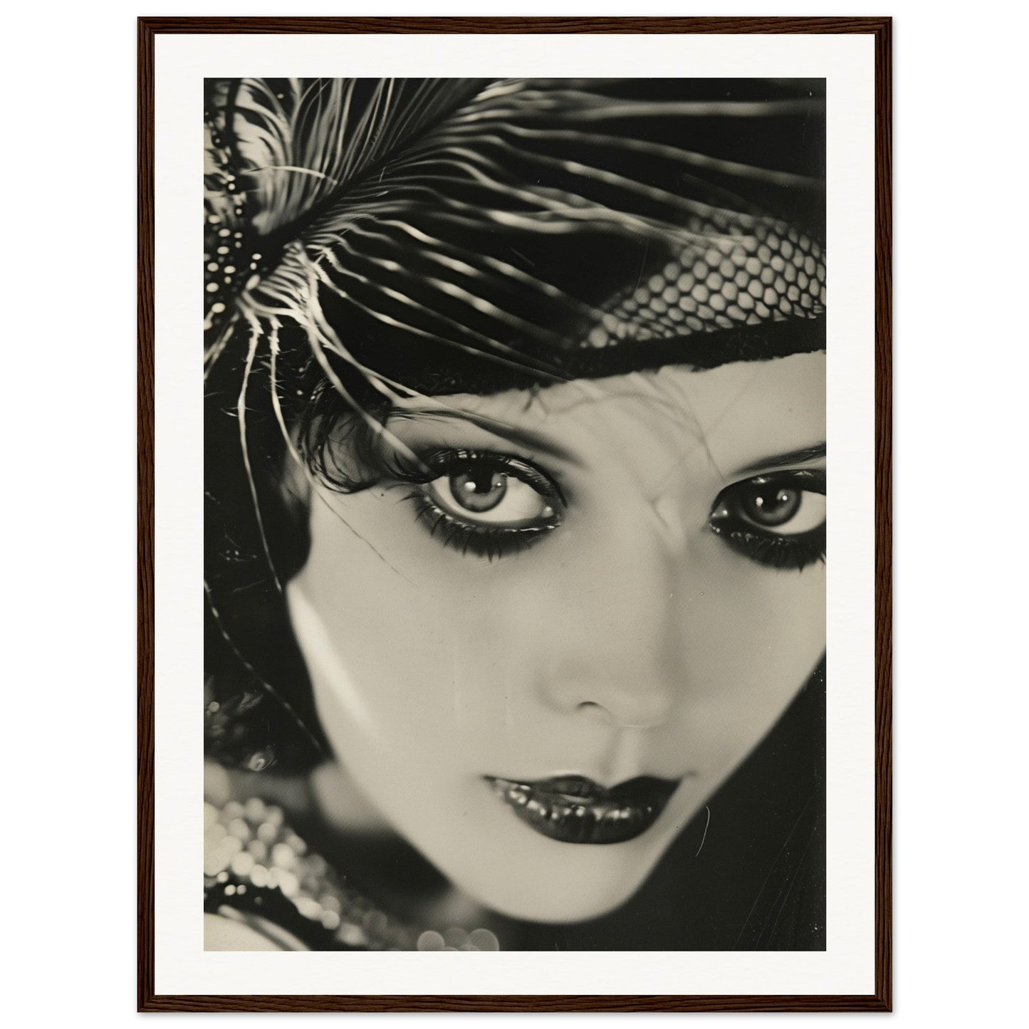 Affiche Photographie 1930 ( 60x80-cm-Bois-foncé)