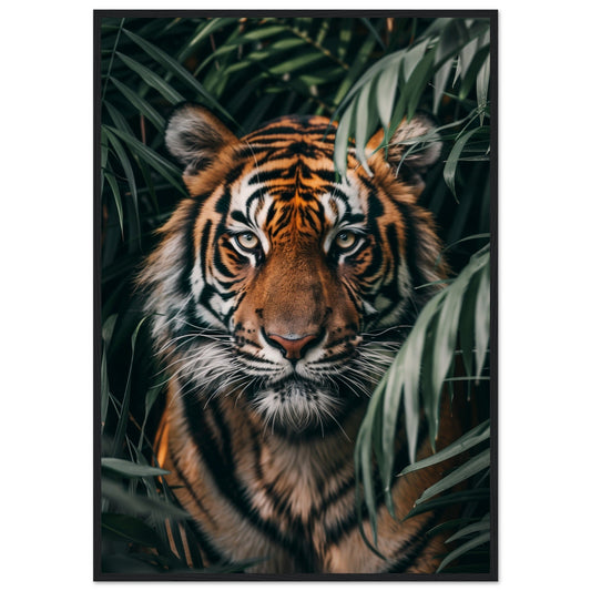 Affiche Photographie Animaux ( 70x100-cm-Bois-noir)