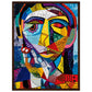 Affiche Picasso ( 45x60-cm-Bois-foncé)