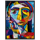 Affiche Picasso ( 45x60-cm-Bois-noir)