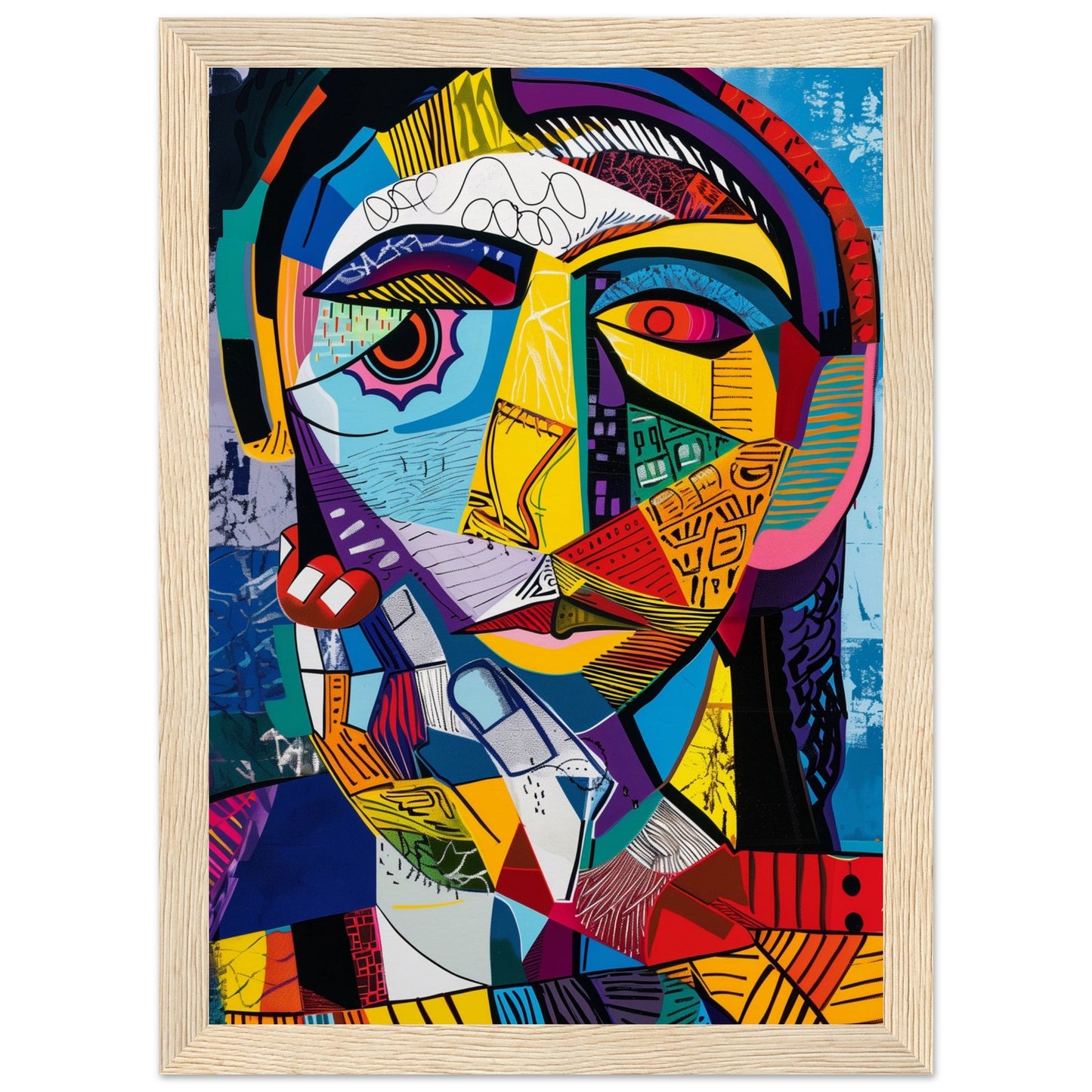 Affiche Picasso ( 21x29.7-cm-Bois-clair)