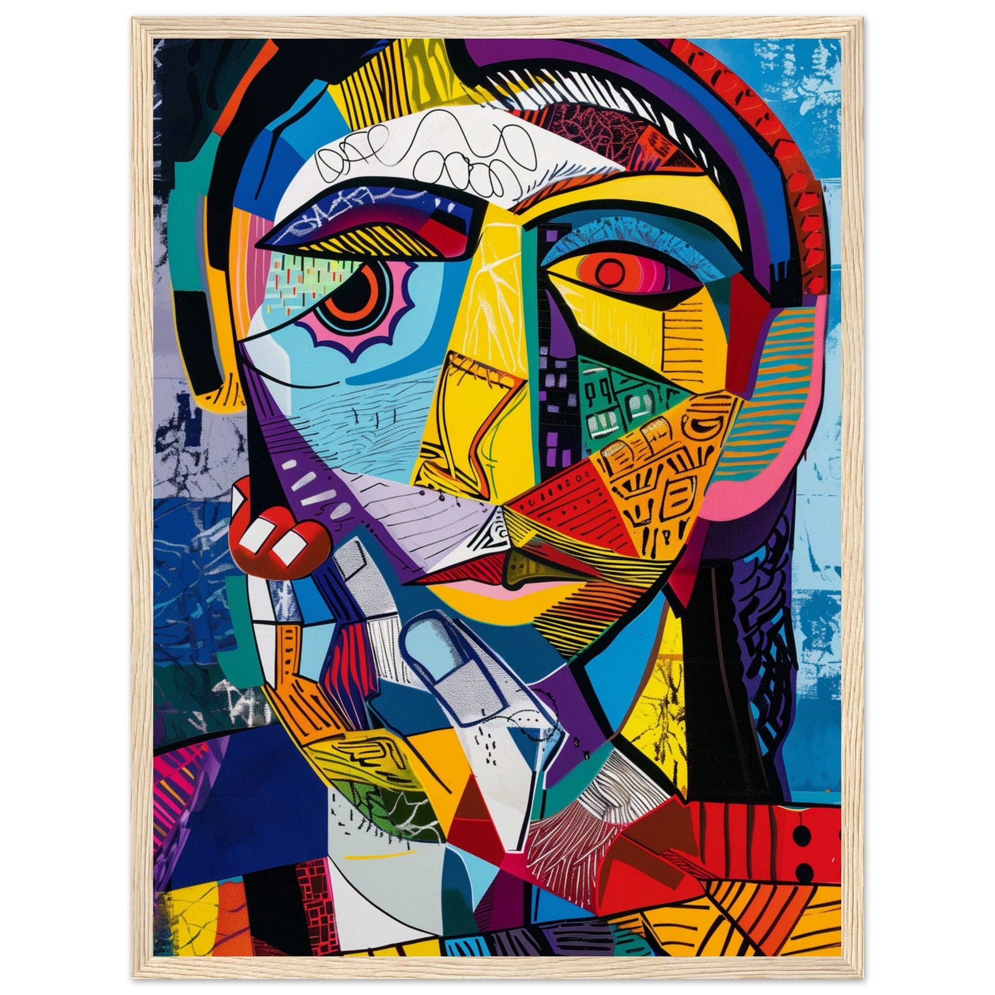 Affiche Picasso ( 45x60-cm-Bois-clair)