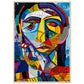 Affiche Picasso ( 70x100-cm-Bois-clair)