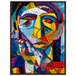 Affiche Picasso ( 60x80-cm-Bois-foncé)