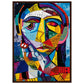 Affiche Picasso ( 50x70-cm-Bois-foncé)