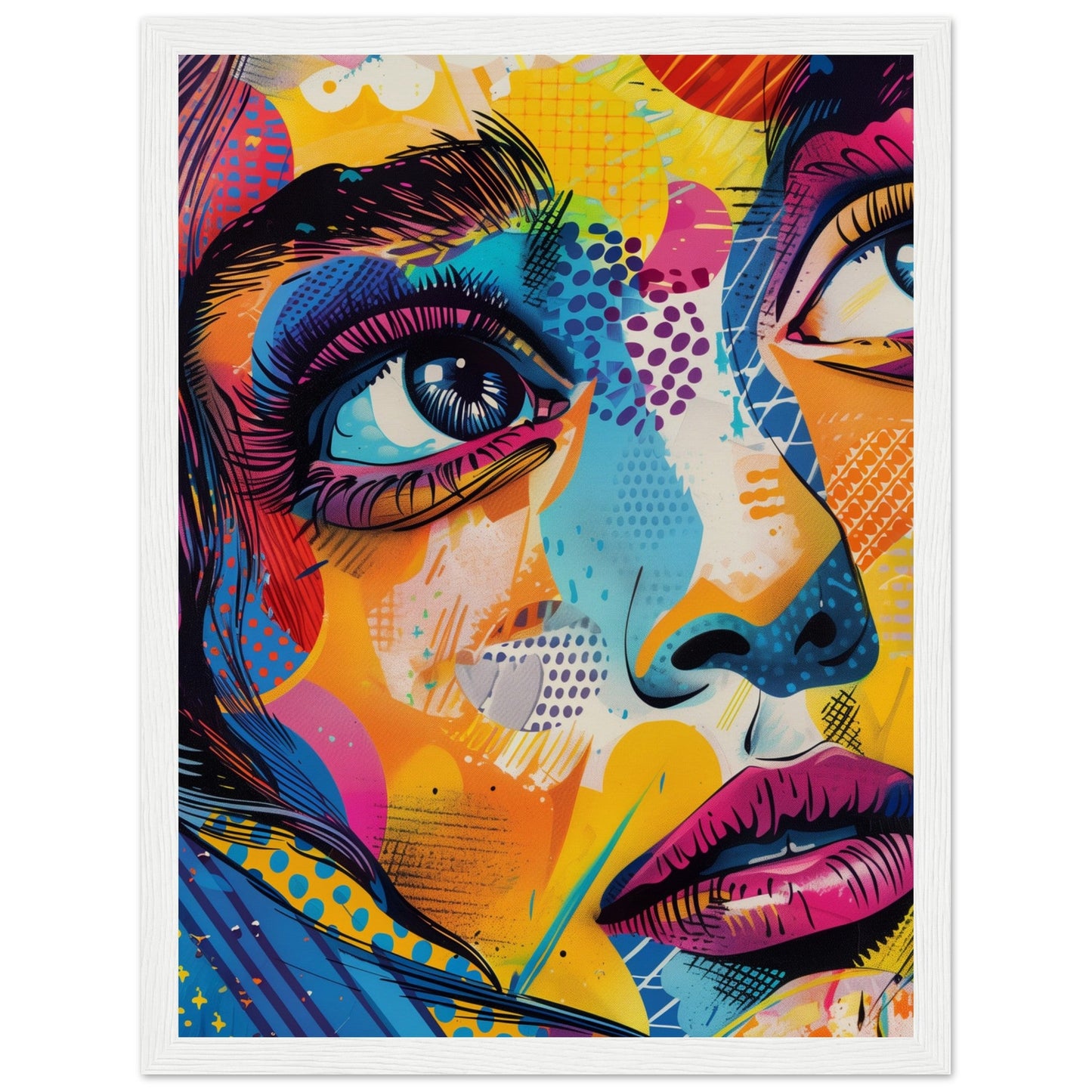 Affiche Pop Art 30x40 ( Bois-blanc)