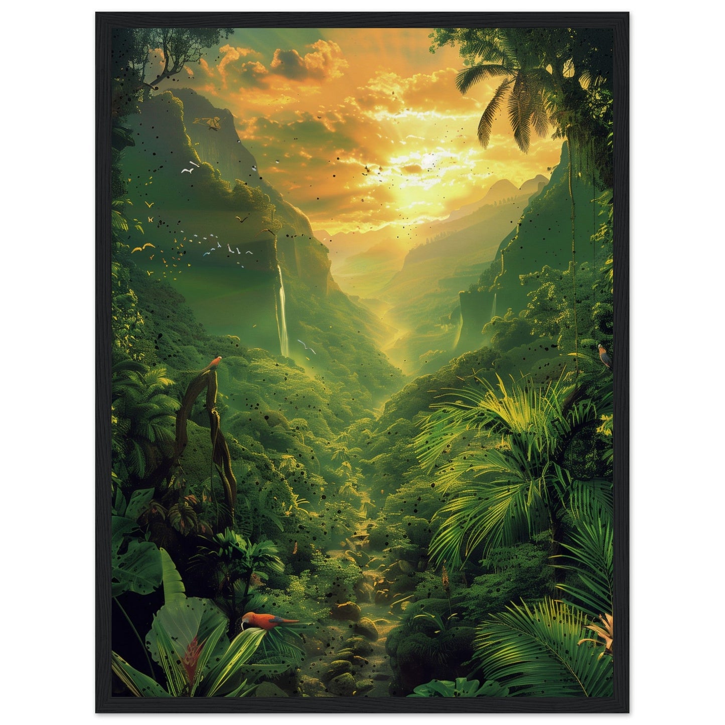 Affiche Poster Nature ( 45x60-cm-Bois-noir)