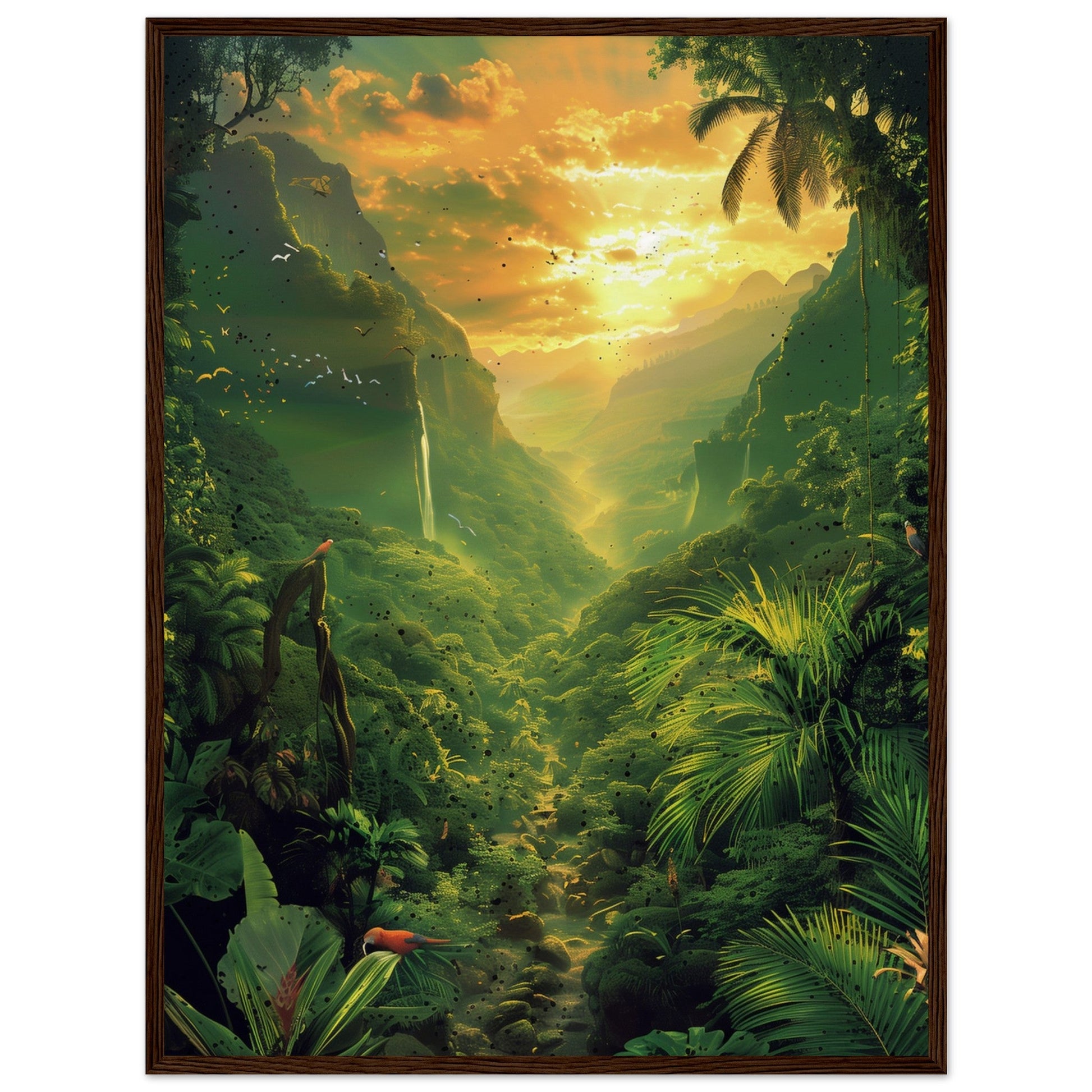 Affiche Poster Nature ( 60x80-cm-Bois-foncé)