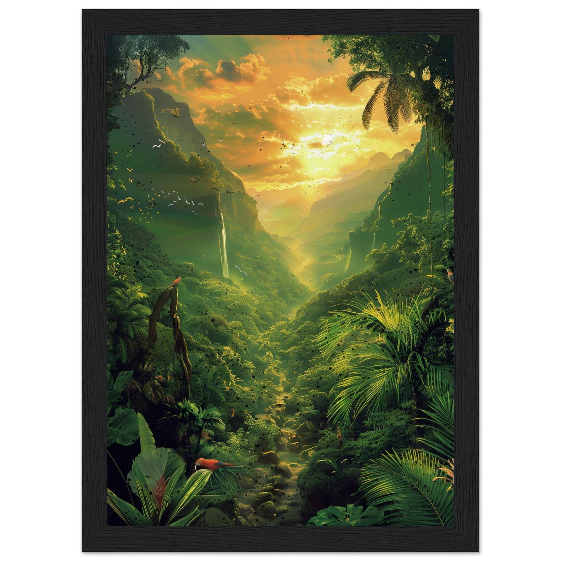 Affiche Poster Nature ( 21x29.7-cm-Bois-noir)