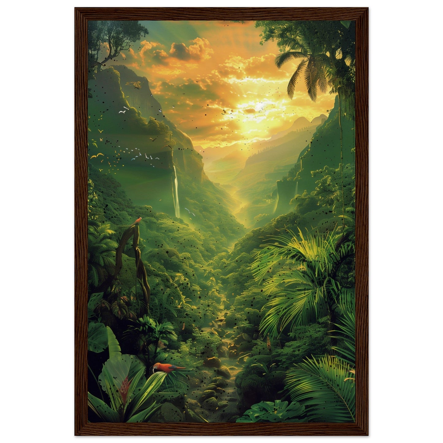 Affiche Poster Nature ( 30x45-cm-Bois-foncé)