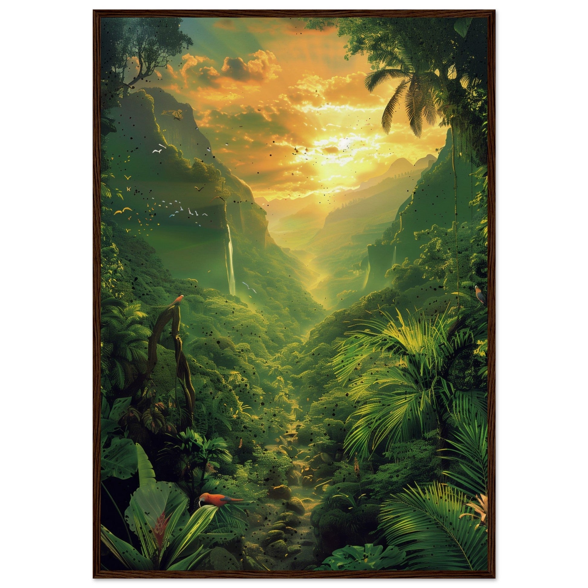 Affiche Poster Nature ( 70x100-cm-Bois-foncé)